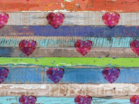 Heart Wood Valentines Day Photo Backdrop Online Sale