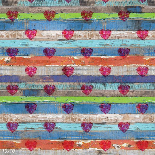 Heart Wood Valentines Day Photo Backdrop Online Sale