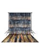 Vintage Stars Backdrop and Stained Wood Floor Drop Bundle Online now