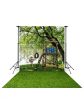 Treehouse Lake Backdrop and Grassy Knoll Floor Drop Bundle Online Hot Sale