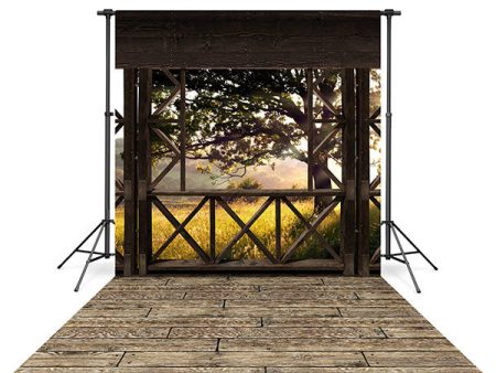 Beth Dutton Backdrop and Wide Wood Planks Floor Drop Bundle Online