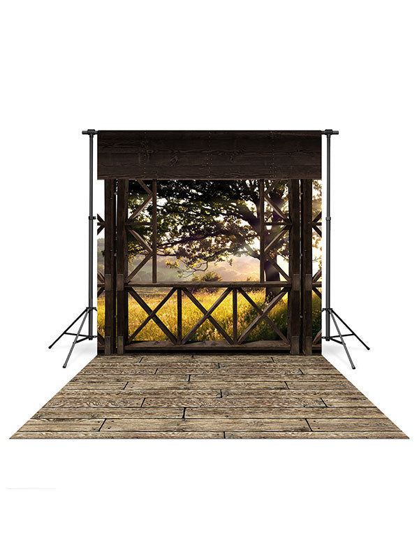 Beth Dutton Backdrop and Wide Wood Planks Floor Drop Bundle Online