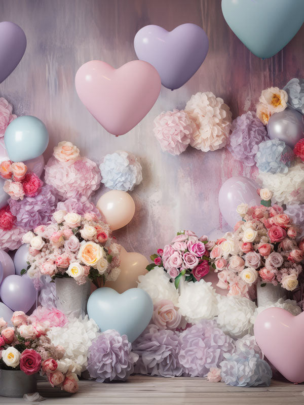 Pastel Valentine Photography Backdrop For Sale