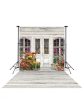 Flower Shop Backdrop and Wood White & Ivory Planks Floor Drop Bundle Hot on Sale