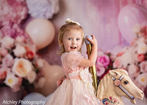 Pastel Valentine Photography Backdrop For Sale