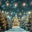 Winter Wonderland Christmas Tree Backdrop For Cheap