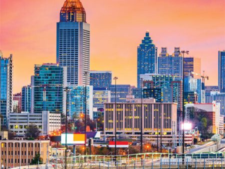 Atlanta Skyline Photography Backdrop For Cheap