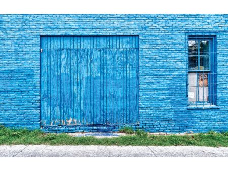 Blue Brick Wall Digital Backdrop Download Online now