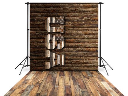 Western USA Backdrop and Mixed Wood Floor Drop Bundle Discount