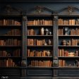 Classical Library Bookshelf Photography Backdrop Cheap