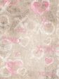 Pink Valentine Sweetheart Backdrop and Tan Concrete Floor Drop Bundle For Cheap