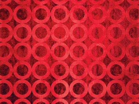 Bold Red Circles Pattern Photography Backdrop Fashion