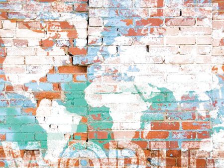 World Brick Wall  Photo Backdrop Discount