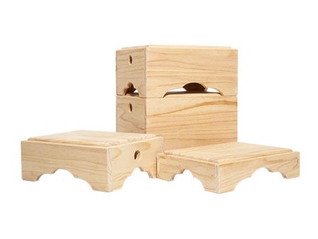 Wood Stack Stool Prop Set Fashion