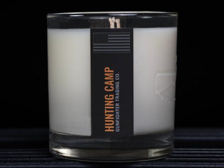 HUNTING CAMP CANDLE (EMBOSSED SCOPED RIFLE) Online Hot Sale