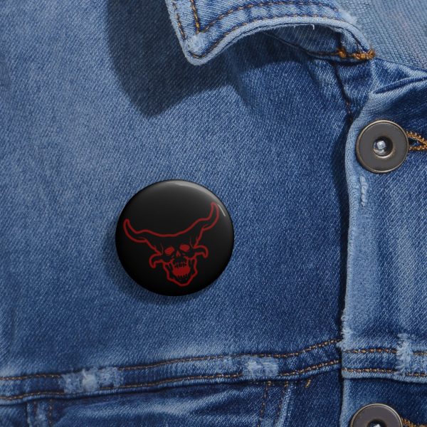 OG Demon Head Black Red Pin Online Sale